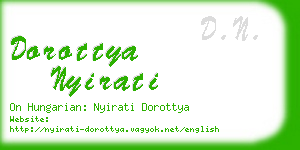 dorottya nyirati business card